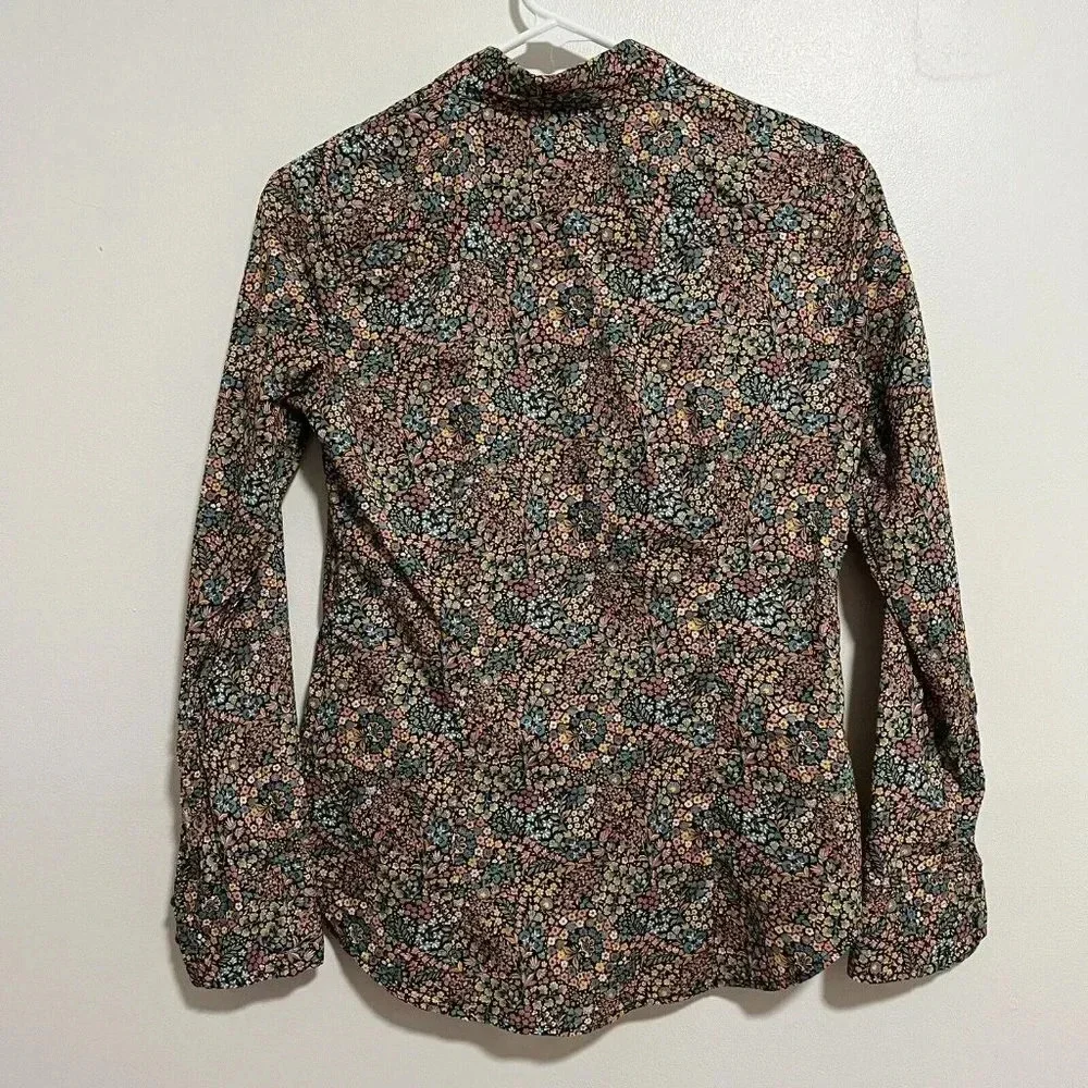 J. Crew x Liberty Fabrics Floral Button Down Blouse Size‎ 0